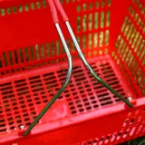 Большая ручка, металлическая портативная корзина для домашнего использования