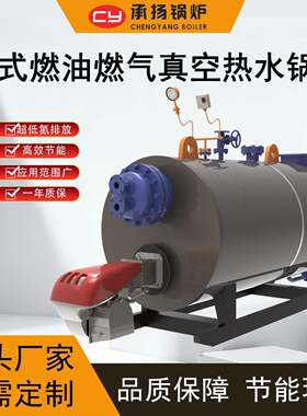 真空热水锅炉适用于食品纺织厂供暖智能1.2MW100万大卡天然气轻油