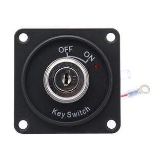 12V 汽车房车电门锁开关 点火开关 带2个钥匙 10A