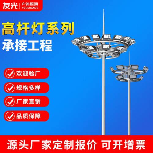 厂家供应led杆灯防眩目照明户外篮足球场超亮大功率道路杆灯