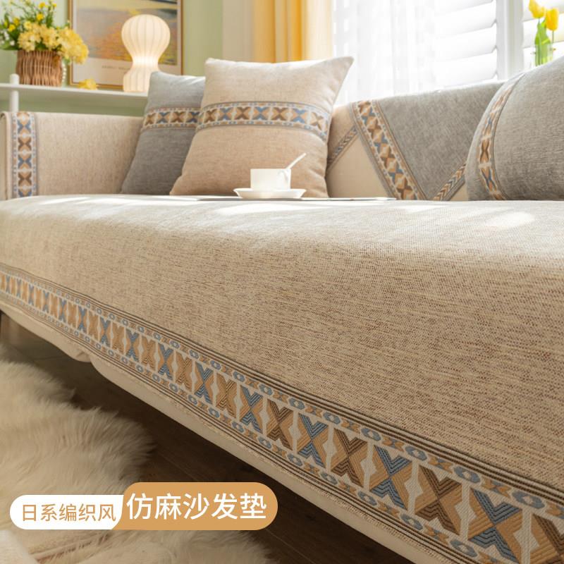 抱枕沙发客厅靠枕床头靠背棉麻抱枕套护腰靠背垫汽车用腰靠靠垫套