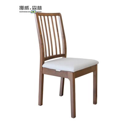 北欧伊克多兰椅子实木餐桌椅组合现代简约餐桌椅子会客招待靠背椅