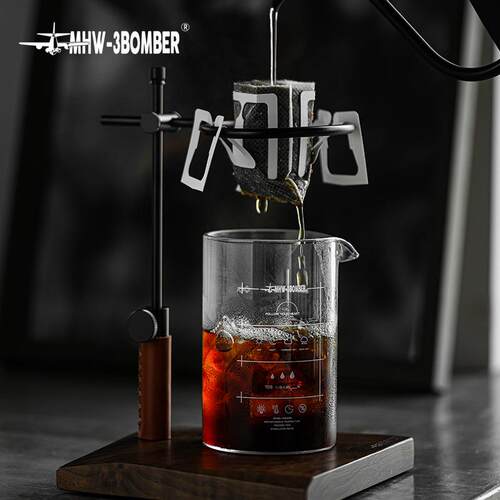 MHW-3BOMBER轰炸机咖啡壶 玻璃分享壶 带刻度滴滤式手冲器具360ml
