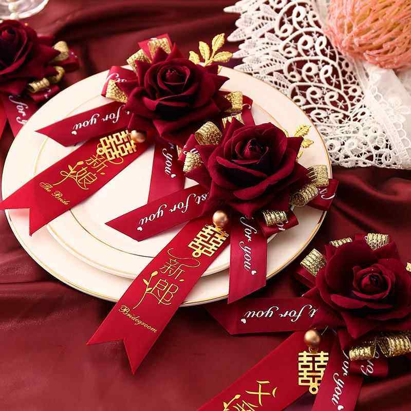 结婚胸花一套高档婚礼伴郎用品新郎新娘创意全套别针伴娘仿真襟花,节庆用品/礼品,胸花,淘宝优惠券,粉丝福利购,淘宝优惠卷