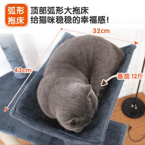 新款直销四季通用猫爬架猫爬架子实木猫架猫窝猫树一体大型猫咪用