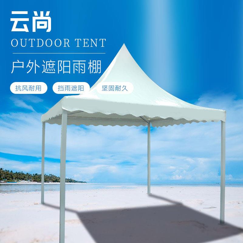地摊摆摊遮阳伞四角活动伸缩防雨棚移动铝合金四脚户外广告帐篷
