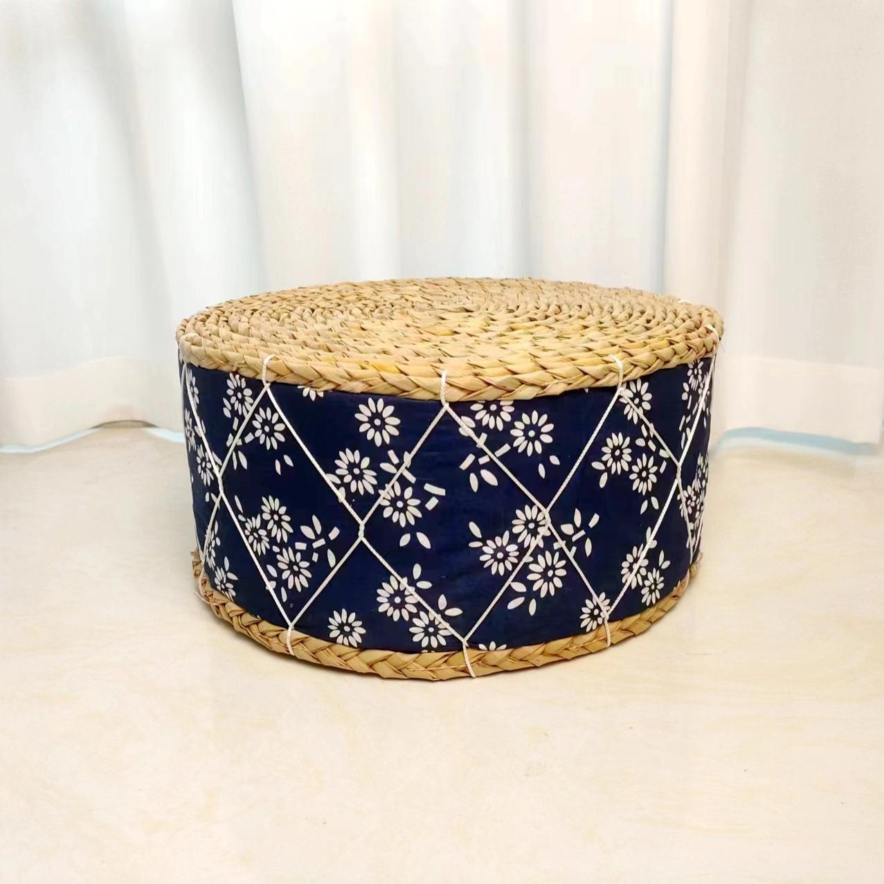 榻榻米凳子草编加厚墩子飘窗垫