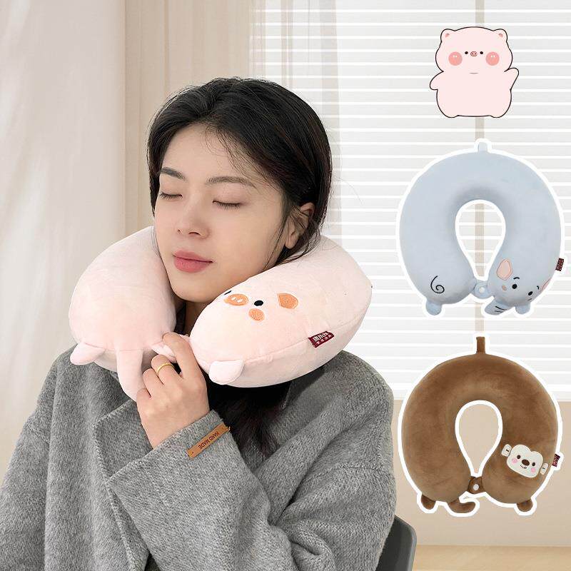 新款直销卡通动物慢回弹记忆棉U型枕 办公室护颈午休旅行护颈枕