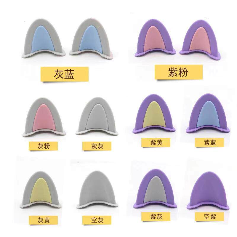 新款直销摩托车电动头盔装饰猫耳朵兔耳朵配饰可爱通用外贴安全帽