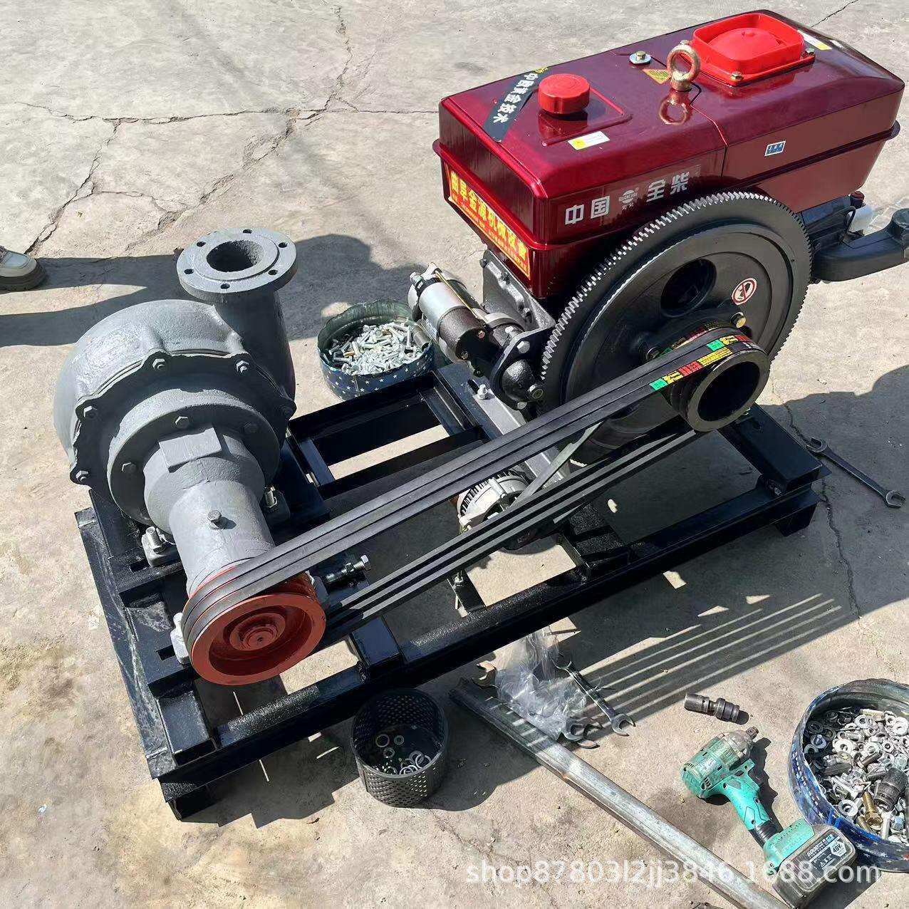 污水排水泵 化工排水泥浆泵柴油机启动 小型抽沙泵