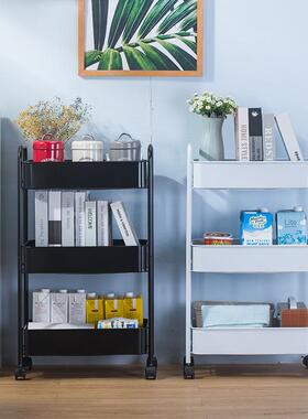 厨房小推车方XJV形置物架蔬菜果免安装纳水储收可移动落地多层物