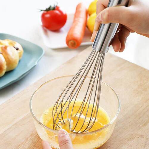 Egg Whisk Stainless Steel Kitchen Wire Balloon Milk Beater