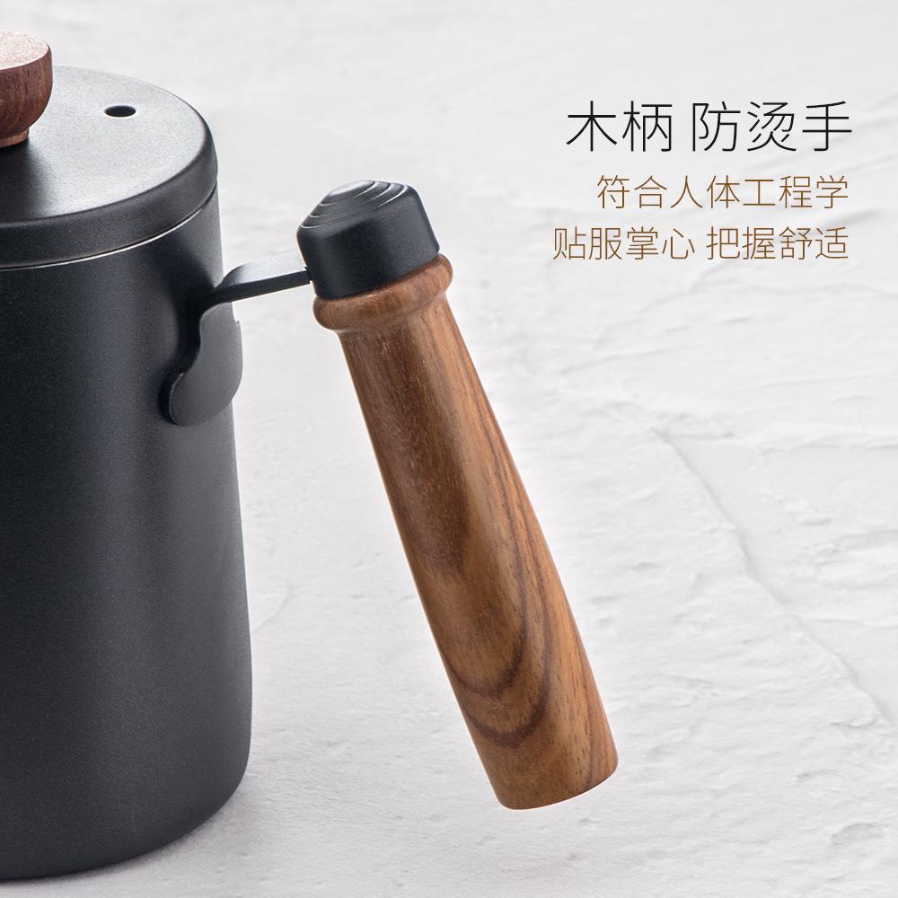 现货手冲咖啡壶不锈钢咖啡手冲壶挂耳户外咖啡壶挂耳长嘴壶带刻度
