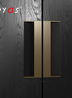 内嵌衣柜门拉手poliform同款意式黑色抽屉嵌入式暗装高定把手灰色