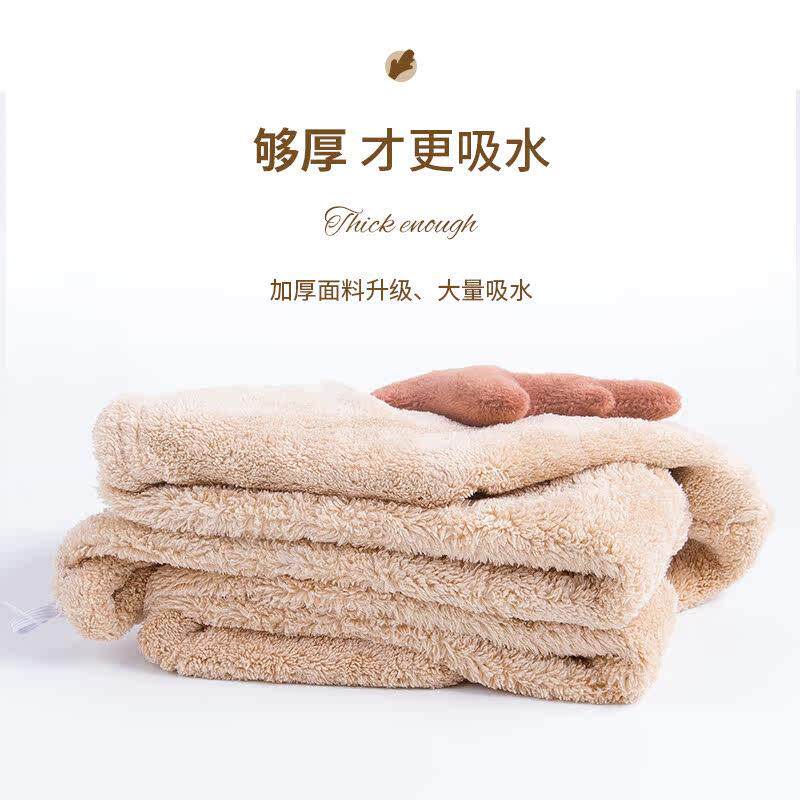 新加坡超强吸水干发帽女速干新款长发浴帽擦头毛巾加厚干发洗包头
