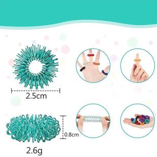 Rings Acupressure 15pcs Set Sensory Finger Spiky