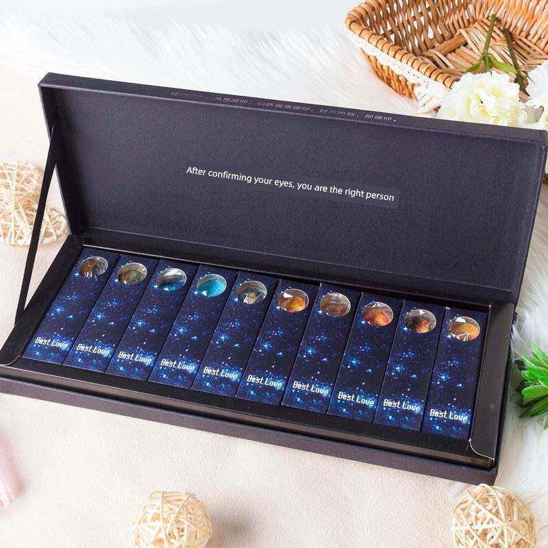 网红星空星球棒棒糖儿童男女生日礼盒圣诞糖果正品