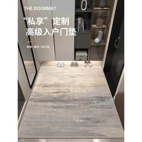 高端入户门地垫进门地毯门口脚垫轻奢新款门垫耐脏定制免洗可裁剪