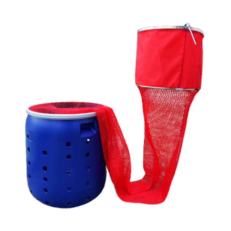 鱼护桶黑坑专用鱼护桶 150升大容量带孔漏水装鱼桶 加厚2米涂胶网