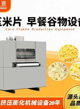 早餐谷物玉米片加工设备厂家制作全谷物设备双螺杆食品挤出机