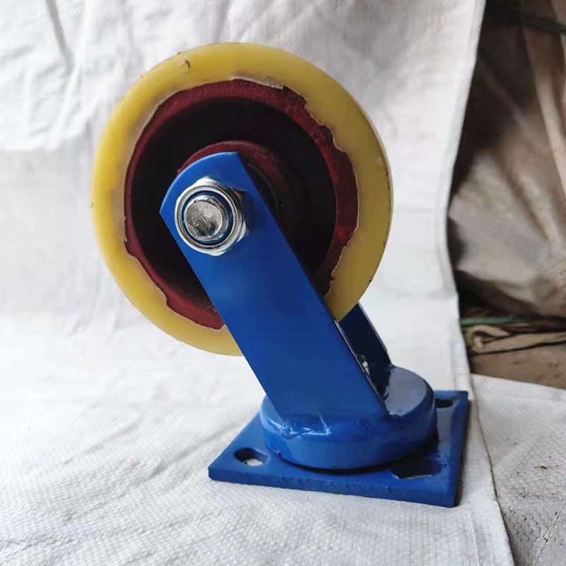4寸尼龙脚轮5寸6寸万向轮10寸12寸铁芯尼龙轮推车轮子定向轮