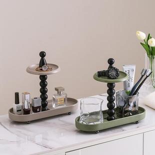 高颜值卧饰室新中关收纳架客厅桌面轻奢装 纳创意 品入户玄656收式