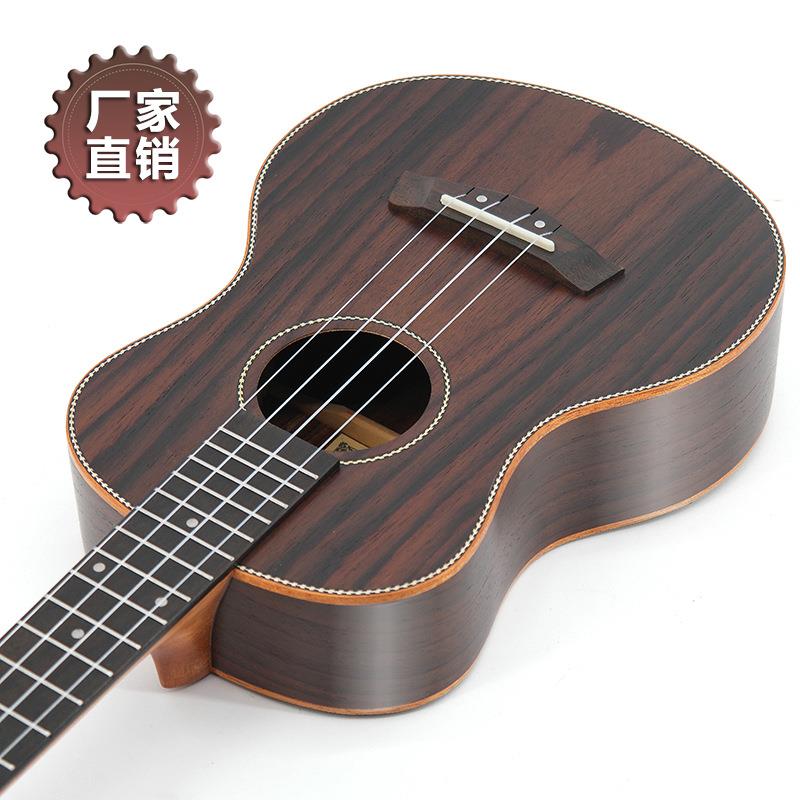 26寸全玫瑰木尤克里里 ukulele 乌克丽丽四弦琴小吉他 厂家直销