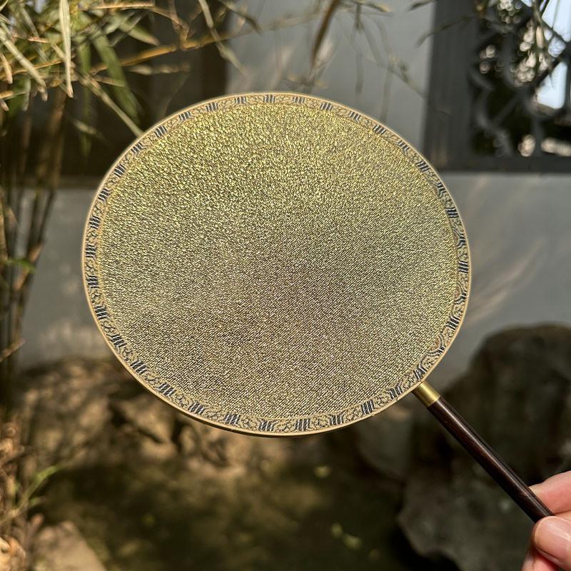 【批发订货】稀地金缂丝团扇苏州礼品扇工艺扇中国风缂丝扇子