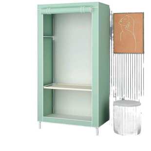 简易衣柜出租房用布艺简约现代卧室经济型单人组装加固家用布衣柜