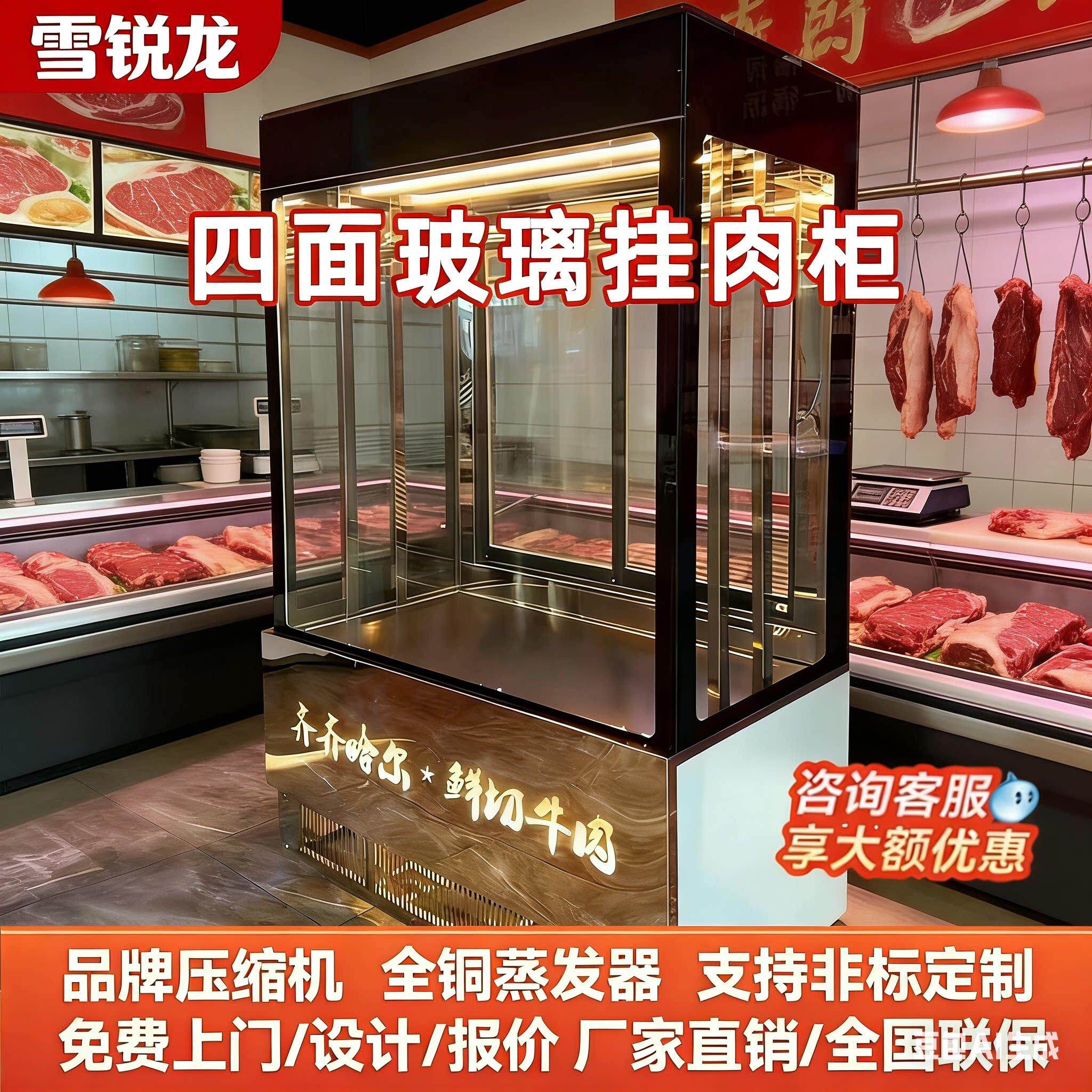 挂肉立式商用展示柜大容量冷藏保鲜冷冻柜冰柜吊肉柜展示柜牛羊肉