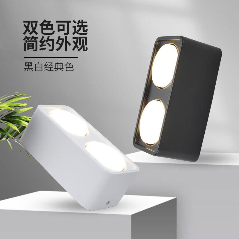 商装灯筒防炫SVA家用双头客厅灯明服装店酒店洗墙灯餐厅用吸顶筒