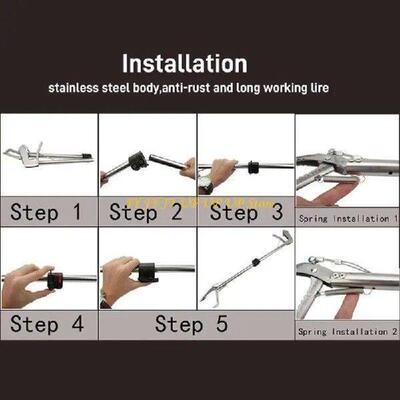 Professional Stainless Steel Snake Tong Reptiles Grabbers