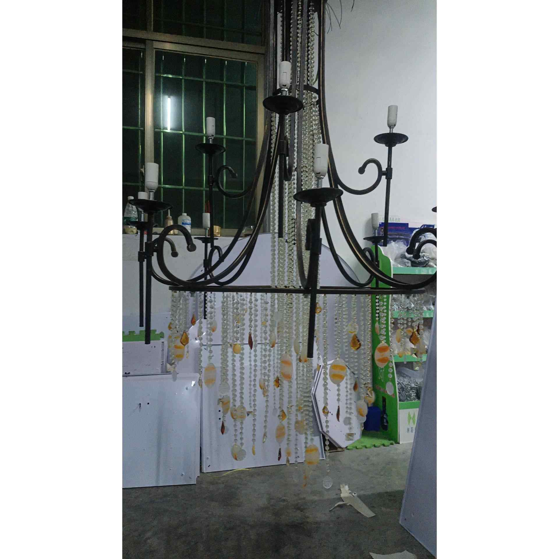 美式复式古楼法水晶吊灯复式大别墅客厅楼3梯三层长吊灯