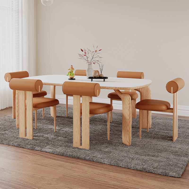 正品依你家居北欧岩餐桌椅组合小板型一寂桌四椅现户代侘风实木餐