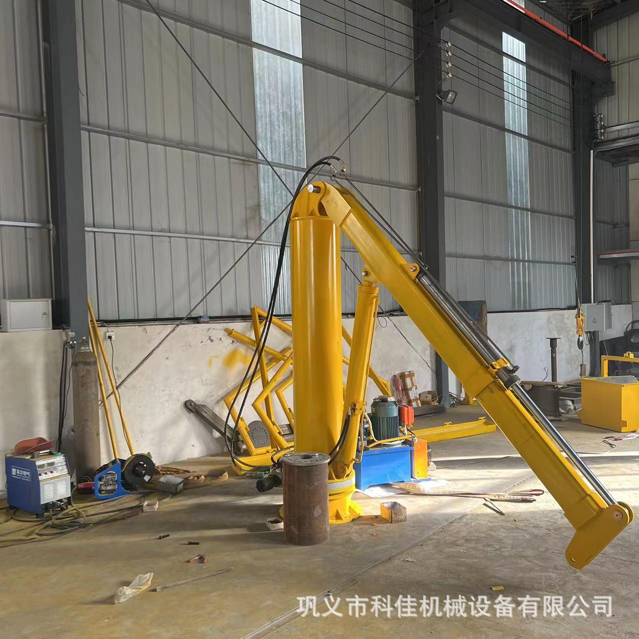 车载吊机2吨液压随车吊60度旋转占用空间小可伸缩折叠吊小型吊机