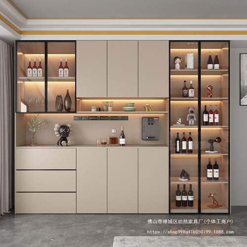 餐边柜酒柜高柜储物柜靠墙一体玄关柜家用餐厅客厅厨房收纳柜其它