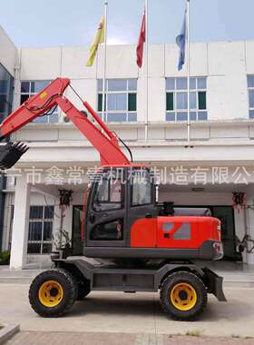 挖掘机SD75-9A型轮式挖掘机建筑工地挖掘机械工程轮式挖掘机