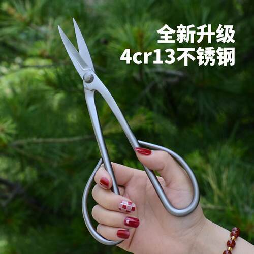 盆景叶芽剪刀盆景制作修剪工具小枝细枝专用剪园艺不锈钢盆景剪刀
