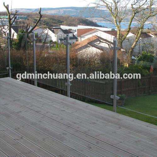 厂家直销 304不锈钢立柱鱼嘴夹夹玻璃阳台护栏直径50圆管