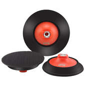 spta抛光机托盘魔术贴吸盘56寸底盘直心机抛光自粘盘M14螺纹背板