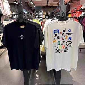 Nike耐克短袖T恤男新款背面印花纯棉圆领运动休闲篮球半袖 HQ9152