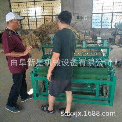 MNS自编半织草帘 自动匀草草苫子机机 水稻秸动秆草帘机