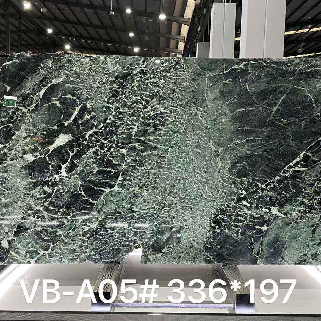 谱拉达板绿奢石套理石天然餐大桌面橱柜面石材无品牌/窗台门窗套