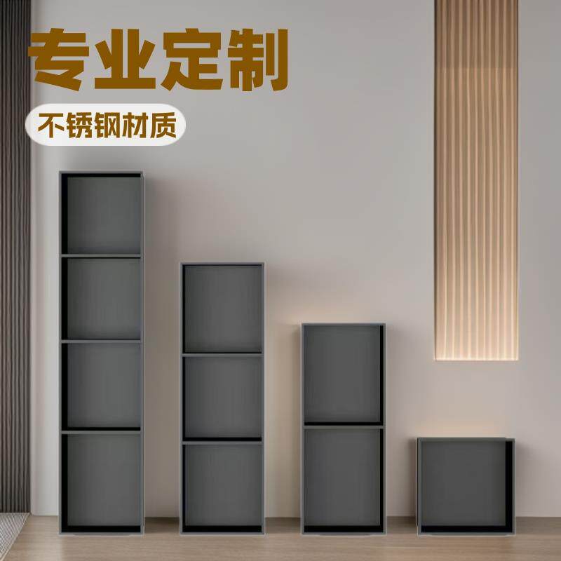 不锈钢内嵌式卫生间浴室壁龛电视柜金属展示置物柜层板架壁挂式