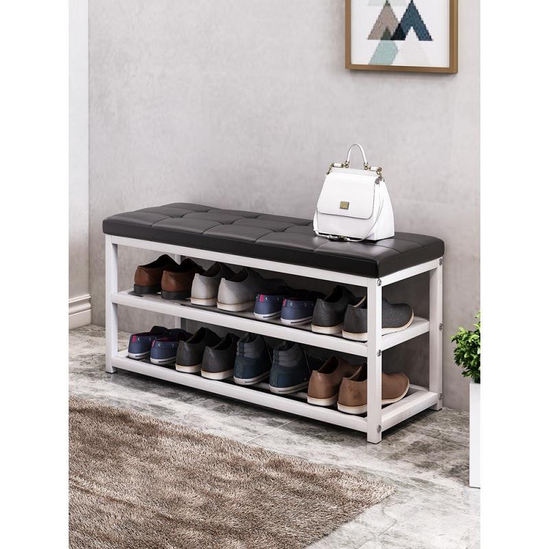 换鞋凳家用床尾穿鞋凳储物沙发凳子长方形休息口收纳凳多层鞋架