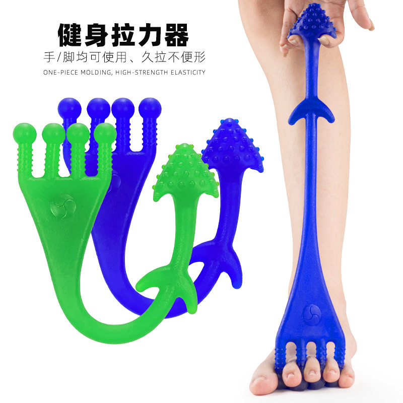 SES材质拉力带开肩美背脚蹬拉伸训练器瑜伽拉力绳男女塑形伸展器