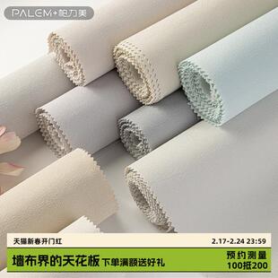 帕力美银丝奶油白色墙布无缝全屋客厅电视背景墙壁布2023新款卧室