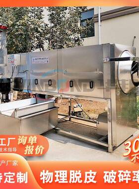 核桃仁去皮机核桃仁脱皮加工设备滚筒式坚果仁清洗去皮机