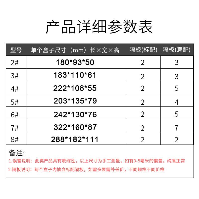 零件盒透明塑料盒电子元件配件分类工具箱螺丝盒子收纳盒抽屉分格