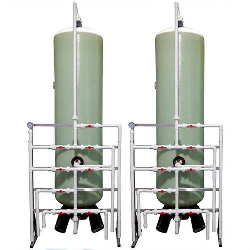 定做双级玻璃钢树脂承载器 离子交换设备 大型工业化工离子交换器